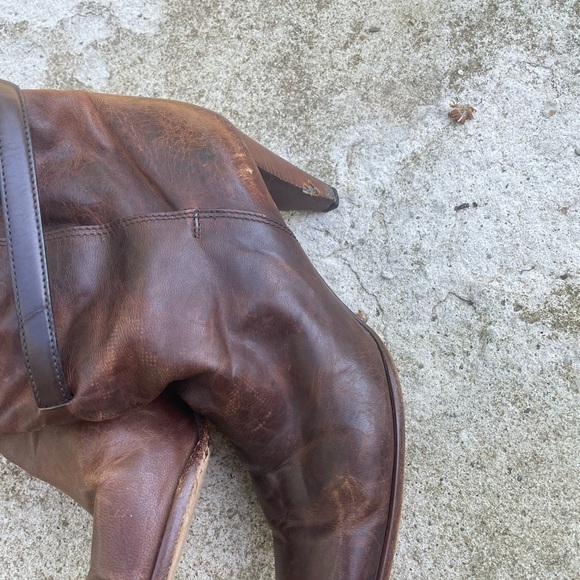 Vintage y2k Fendi bronze knee high strapy boots - Picture 9 of 9